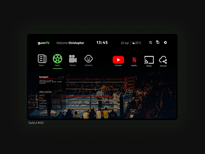 DailyUI # TV app