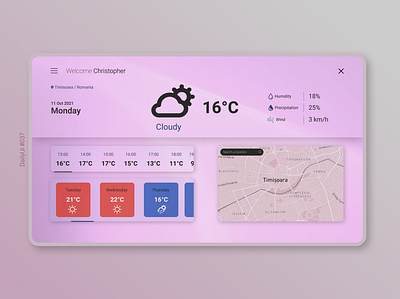 Weather interface figma ui ux