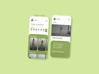 Workout of the Day figma ui ux