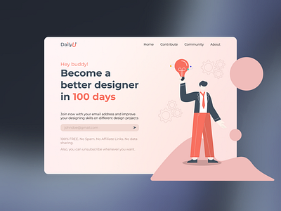 Daily UI Landing Page figma ui ux