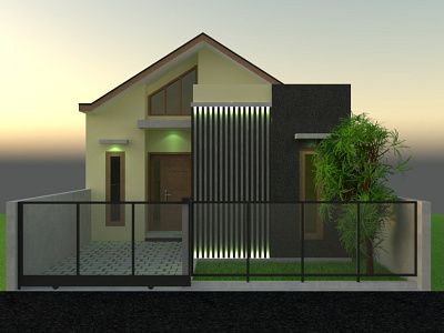 modern house 3d design modern house render