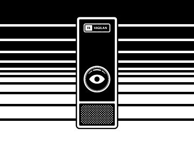 They watch you / HAL 9000 2001 9000 eye flat hal hal9000 illustration kubrick vector