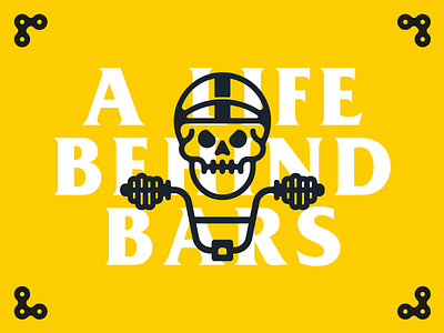 A Life Behind Bars bike chile cycling illustration skull vector