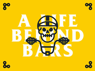 A Life Behind Bars bike chile cycling illustration skull vector