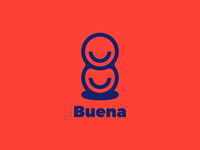 Buena branding chile design icon logo smile
