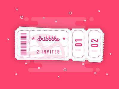 Dribbble Invitation Giveaway dribbble giveaway illustration invitation invite invites logo pink
