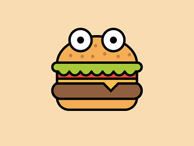 The Burgerdude brand burger burgerdudes character icon illustration logo logotype mascot symbol vector
