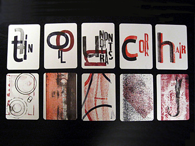 Final Flashcard Set: Vista Sans Wood Type Project flashcards letterpress print design typography wood type