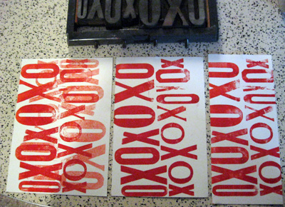 Valentines Somethings custom letterpress print design stationery typography wood type