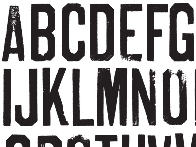 Prototype: TI Sun Gothic Display (Charred) custom font letterpress print design typeface typography wood type