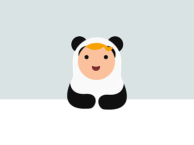 Panda Tom app baby cute illustration panda panda suit sweet
