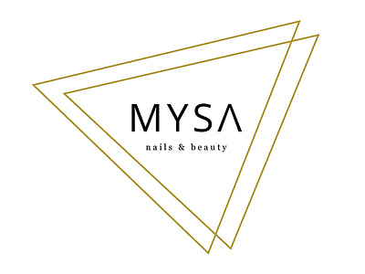 Mysa logo beauty design logo nails salon