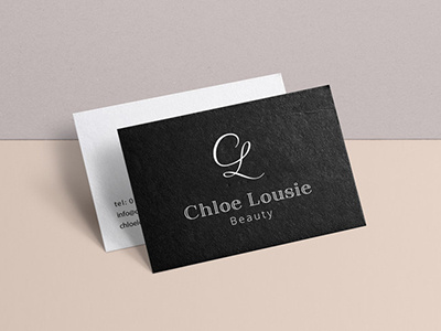 Chloe Lousie Beauty Logo beauty beauty logo business card chloe design logo logo design salon script logo