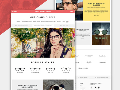 Opticians Direct Web Design