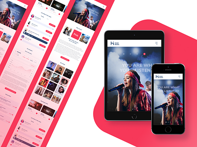 Hear Music – Music Company Responsive Modern Landing Page responsive