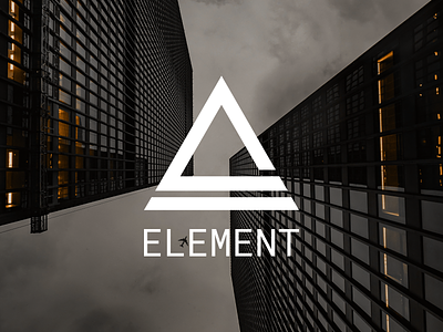 Element – Abstract Real Estate Logo Template brutalism