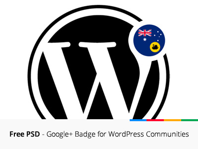Free PSD - Google+ Badge for WordPress Communities communities badge google wordpress