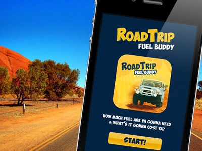 Road Trip App app icon design ios mobile app