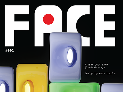face :) 2d 3dblender abstract cute design face flat furniture illustration lamp lighting logo magazine modeling poster print publication type vector