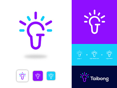 Taibong Logo Design, Technology, tech logo abstract logo app icon brand identity branding gradient icon icons letter logo logos logotype mark marks modern logo monogram symbol tech company tech logo technolgy logo technologies