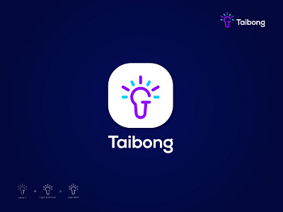 Taibong Logo Design, T letter Technology Logo Design. abstract logo app icon brand identity branding gradient icon icons letter logo logos logotype mark marks modern logo monogram symbol tech company tech logo technolgy logo technologies