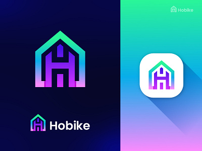 Modern H Letter Real Estate Logo Design