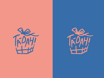 Tadah logo by Messi Luo gift logo typeface