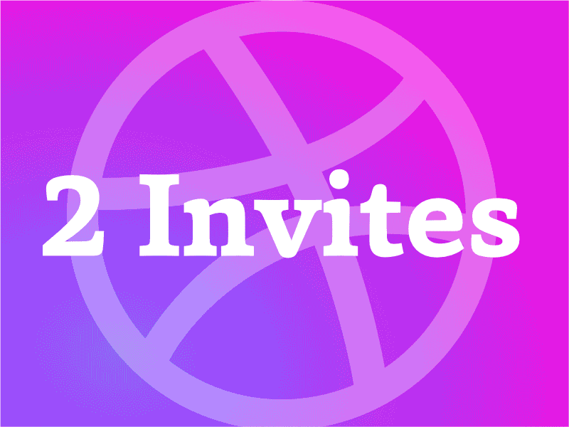 2 invites giveaway dribbble invitation invite invites