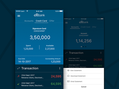 Citibank App Concept account bank banking banking app finance app finance ui mobile ui