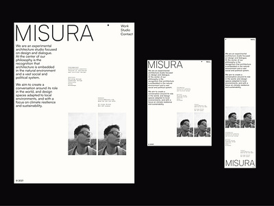Studio Misura layout explorations - About page