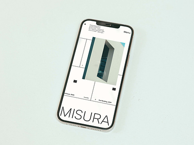 Studio Misura website design typography webdesign