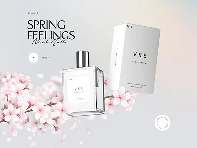 Mullu | Parfume clean design flower layout modern parfum screen typography web webdesign website