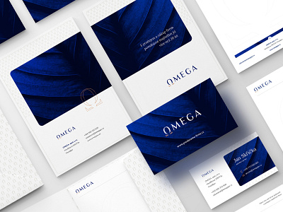 OMEGA branding blue branding clean design logo minimal minimalist logo modern typography