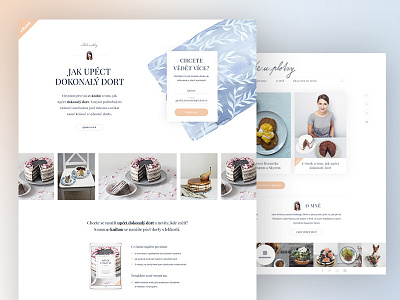 Food blog re-design food light ui ux web web design