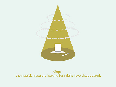 Oops! 404 not found 404 disappear found magic magician