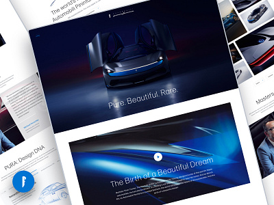 Automobili Pininfarina Website Design design landing page ui ux web