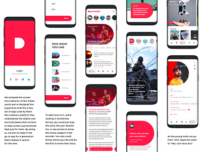 Dailyhunt App Redesign appdesign branding design ui webdesign