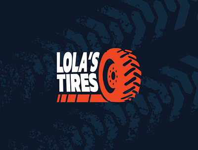 Lola's Tires Logo ai branding design graphic graphic design illustration logo logodesign logotype ui