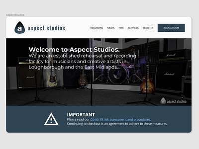 Aspect Studios UI Design