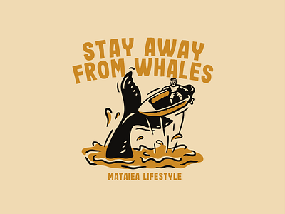 Mataiea Lifestyle beach branding clothing design graphic design hand drawn illustration island lifestyle nature outdoor tshirt vintage whale wildlife