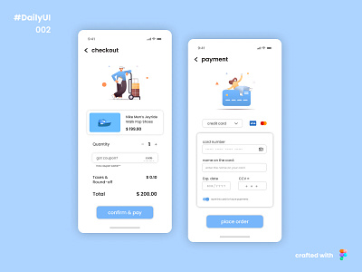 #Day2 of DailyUI challenge 002 100days blue branding challenge checkout clean creditcard dailyui debut design figma graphic design illustration interface logo ui uidesign uxdesign
