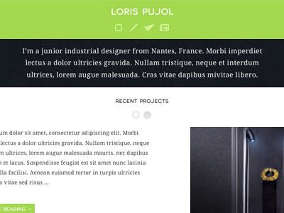 Designer portfolio droid serif minimal novecento wide portfolio wordpress