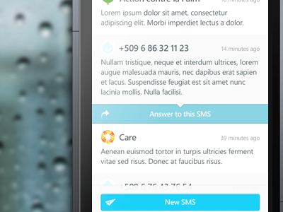 SMS Stream application windows phone