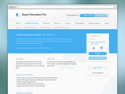 OFP website – formation details corporate ui ui design web design website