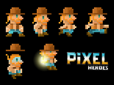 Pixel Heros animation game pixel design