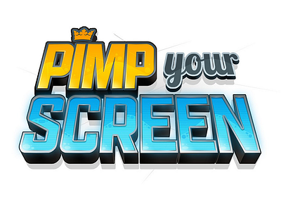 Pimp Your Screen App Logo game game design logo mobile game video game