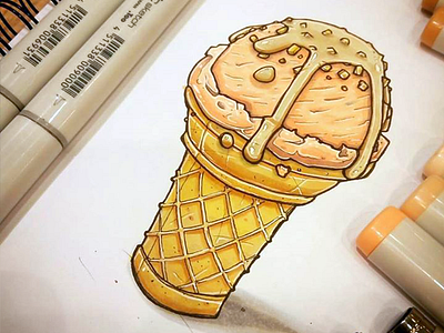 Icecream sketch copic icecream sketch