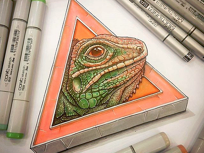 Iguana sketch copic draw iguana sketch