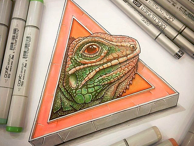 Iguana sketch