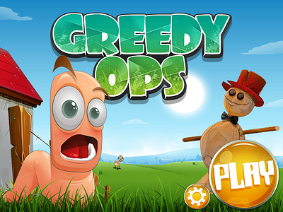 Greedy Ops game : splash screen 01 android flappy bird game design greedy ops splash screen vidoe game